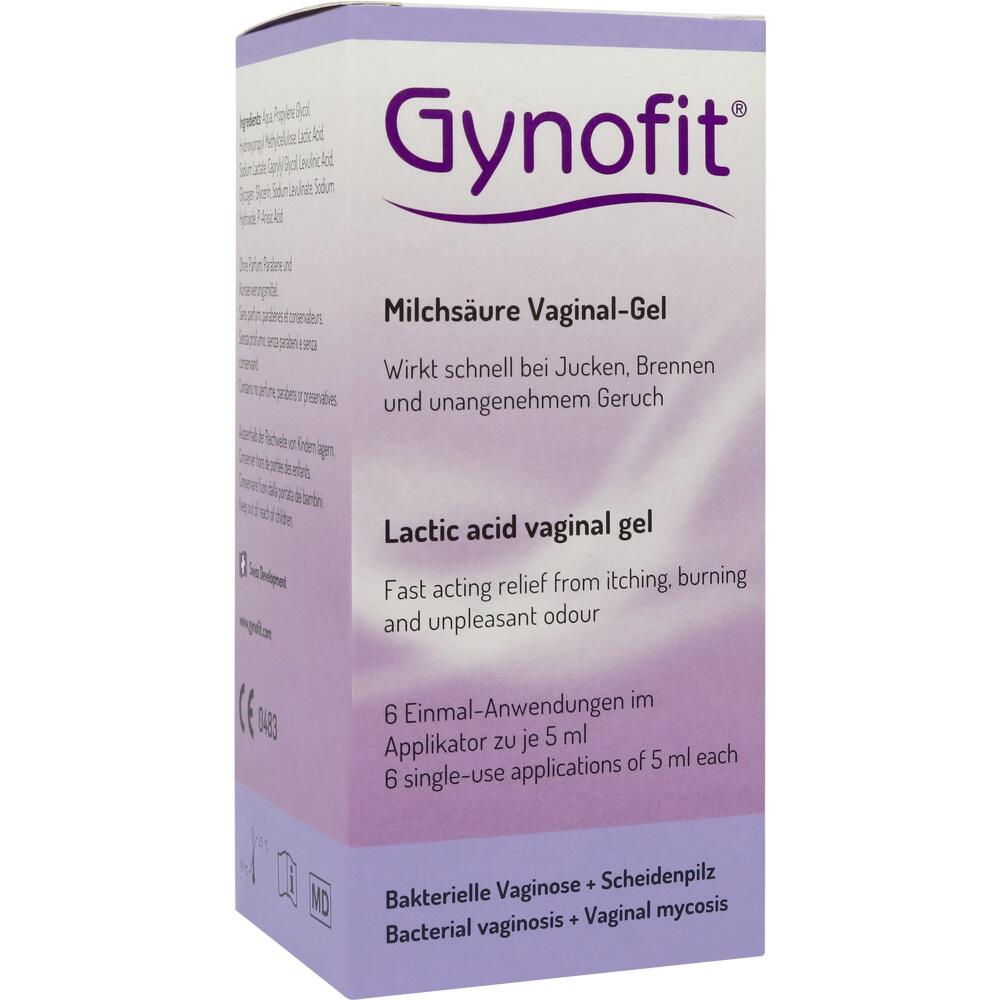 Lila Verpackung des Gynofit Milchsäure Vaginal-Gels.