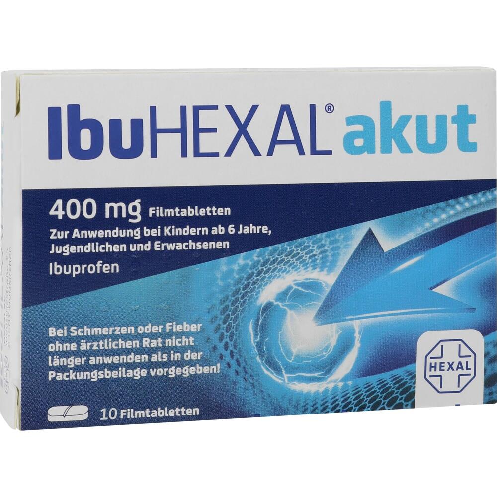 Eine Packung Ibuprofen-Tabletten mit 400 mg zur Schmerzlinderung.