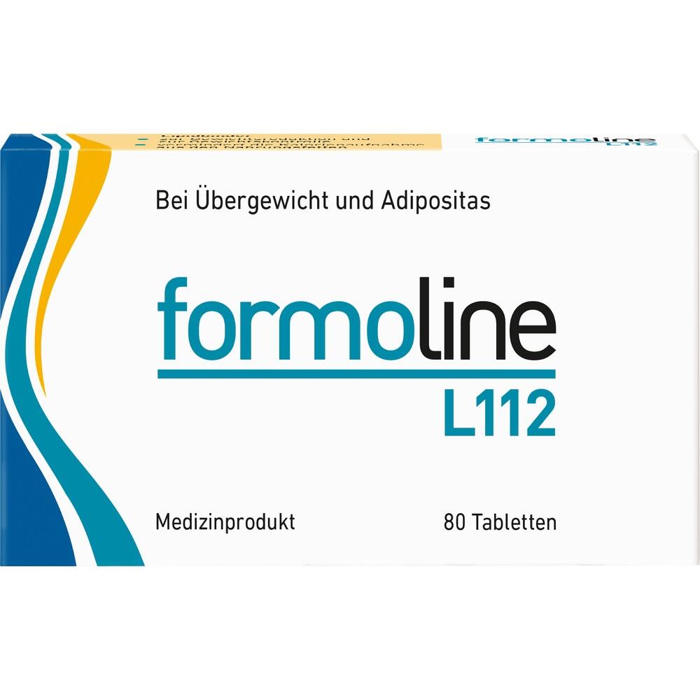 Eine Packung "formoline L112" Tabletten gegen Übergewicht.