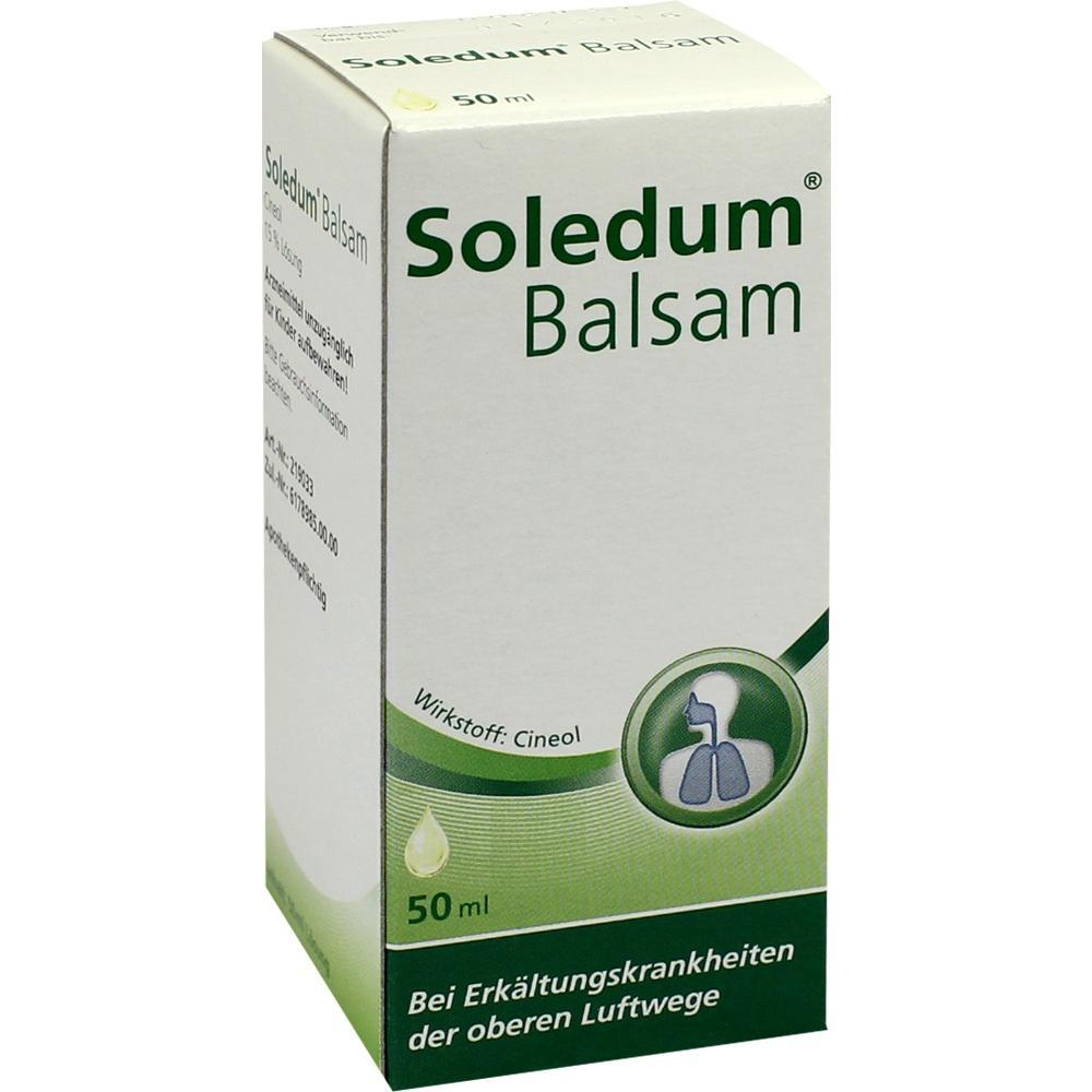 Eine Verpackung Soledum Balsam zur Behandlung von Erkältungskrankheiten.