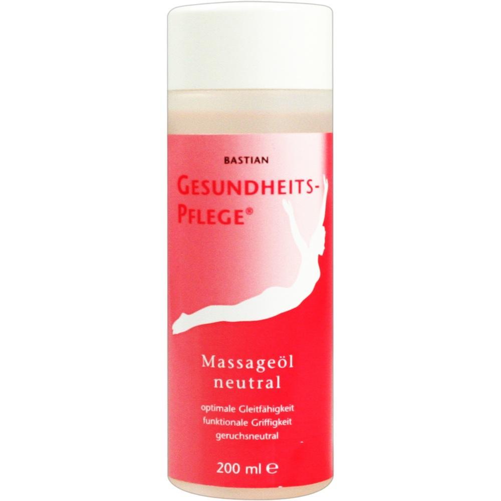 Rote Flasche mit neutralem Massageöl für Gesundheitspflege, 200 ml.