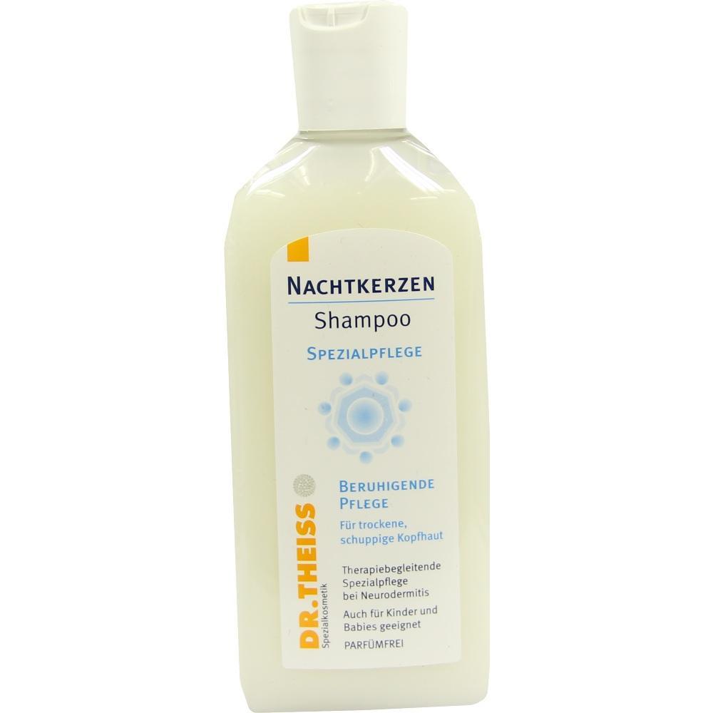 Shampooflasche mit Nachtkerzenöl für empfindliche Kopfhaut.