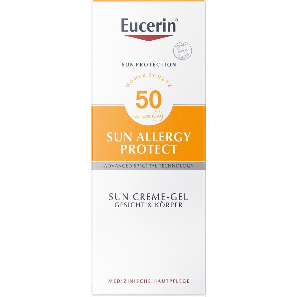 Verpackung von Eucerin Sun Allergy Protect Sonnencreme mit LSF 50.