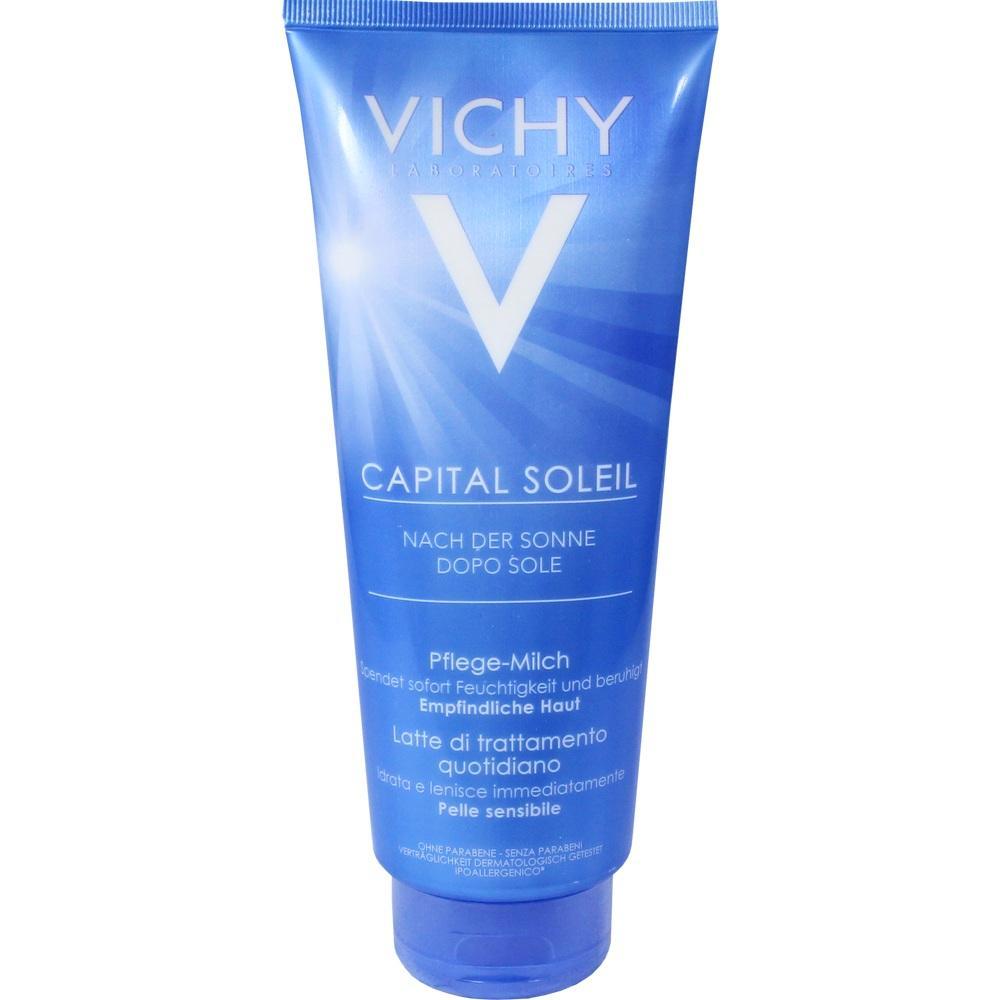 Blaue Tube mit After-Sun-Lotion von Vichy für empfindliche Haut.