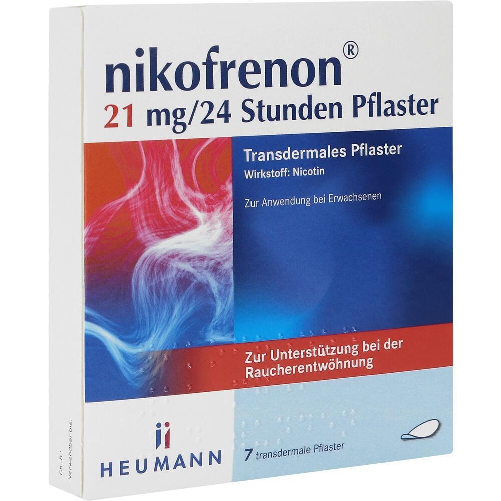 Verpackung eines Nikotinpflasters zur Unterstützung bei der Raucherentwöhnung.
